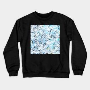 Leaves pattern Blue Crewneck Sweatshirt